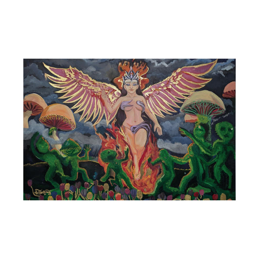 Satin Poster —  "She is the Phoenix"