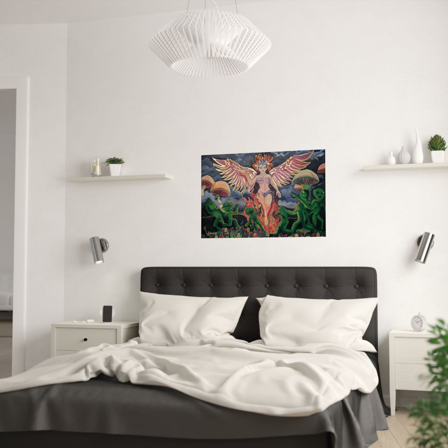 Satin Poster —  "She is the Phoenix"